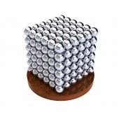 Куб из магнитных шариков 8 мм (серебрянный), 216 элементов