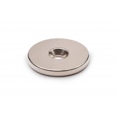 Неодимовый магнит диск 20х3 мм с зенковкой 7,5/4,5 мм